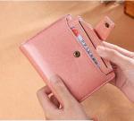 Minibook Oil Wax Leather Vintage Wallet for Women Short Genuine Leather Coin