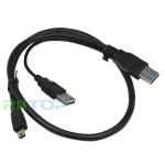 0.6M 2FT USB 3.0 Y-Cable USB 3.0 A Male To MINI 10P Male + USB2.0 Power supply