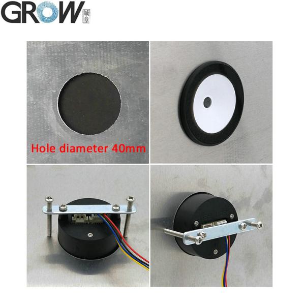 GROW GM73 Small Round Easy Installation USB UART 1D 2D QR Code Barcode Scanner Reader