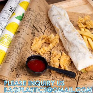 Wholesale Unbleached Deli Wax Paper Sheets For Food, Basket Liners Food Picnic Paper Sheets Greaseproof Deli Wrapping from china suppliers