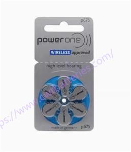 Wholesale Powerone P675 1.45V Hearing Zinc Air Battery Small Portable Batteries Environmental Friendly Battery from china suppliers
