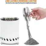15*15*16cm Smokeless Stainless Steel Tabletop Wood Pellet Stove with Foldable