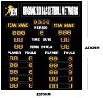 Waterproof IP65 LED Basketball Scoreboard With Club Logo