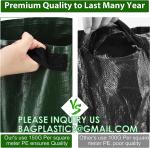 Heavy Duty Home and Yard Waste Bag 48-Gallon Woven Polypropylene, Reusable Lawn