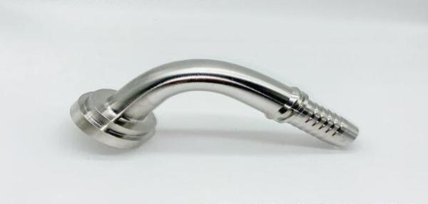 Long Working Life High Pressure Hydraulic Hose 90 Degree Pipe Flange Fittings