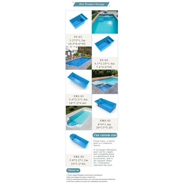 Aqua Park Fiberglass High Quality In Ground Swimming Pool Accessories Custom Part