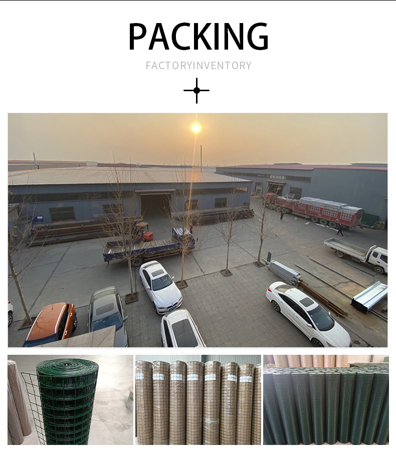 Large Stock Silver Galvanized Mesh Welded PVC Wire Mesh for Sturdy Construction