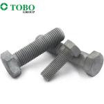 DIN960 DIN961 Metric Galvanized Strength M33 X 160Mm Hex Bolt And Nut