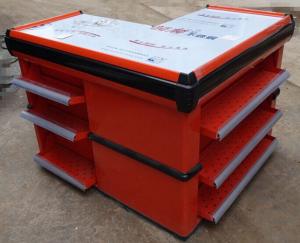 Wholesale Rapid Checkout Desk With Display Shelves , Retail Convenience Shop Cash Counter from china suppliers