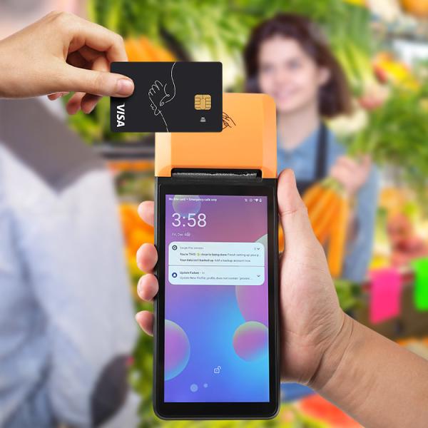 Touchscreen POS Wireless Terminal Handheld Mobile POS System For Android