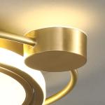 Acrylic Copper LED Ceiling Light Residential Indoor Decorative