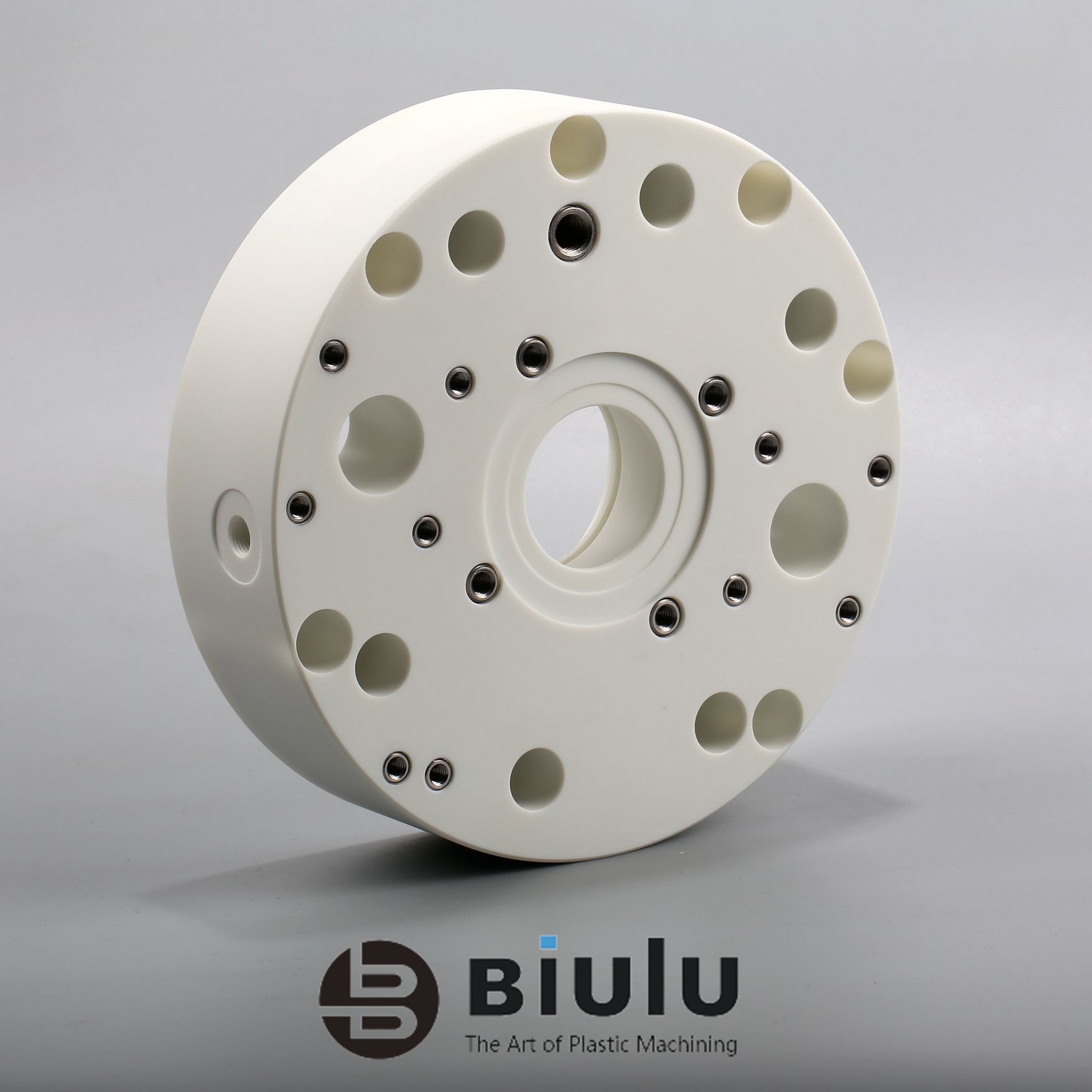 5 Axis CNC PTFE Machined Parts Machining Service Custom Color For Engineering Plastic Industry