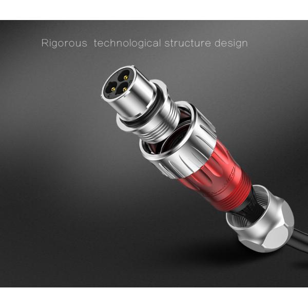 CNLINKO Factory Panel Mount 3pin Connector 3 Pin Dc Plug Waterproof Ip67 Electrical Connector for Power Generator