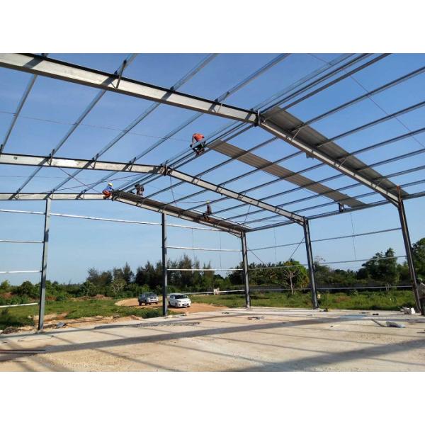 Light Portal Frame Steel Structure Warehouse Customized Q235B / Q345B Grade