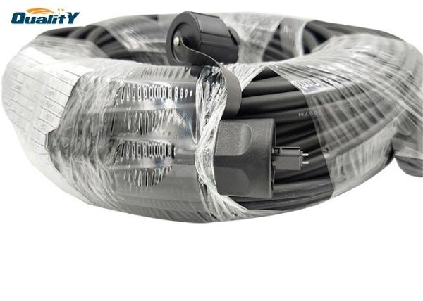 Armored Multimode Fiber Optic Cable , ODVA MPO MTP APC UPC Male Connector
