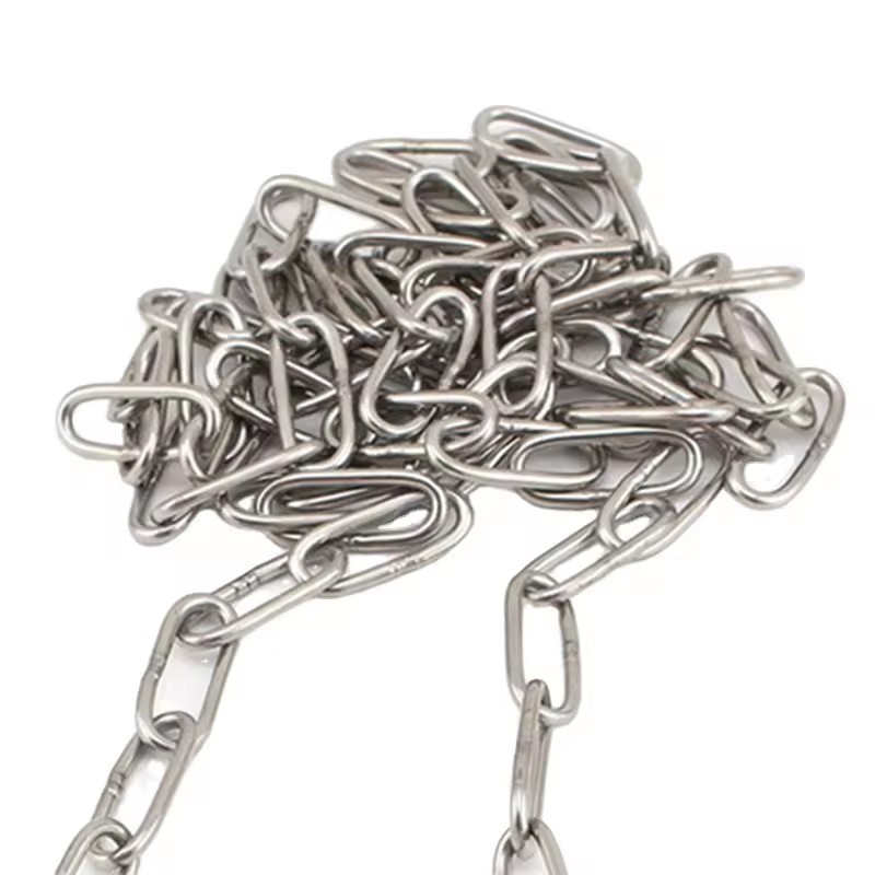 Polish SS201 SS304 Stainless Steel Lifting Chain DIN5685C DIN763 Rustproof