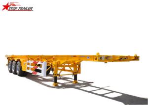 Wholesale 40ft Skeletal Container Trailer Straight Beam Tri Axle Mechanical Suspension from china suppliers