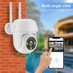 Waterproof WiFi Support 128 Memory Card CCTV Security IP Camera Outdoor Dual