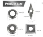 100% Tungsten Carbide Round Insert Blades for Woodworking Tools