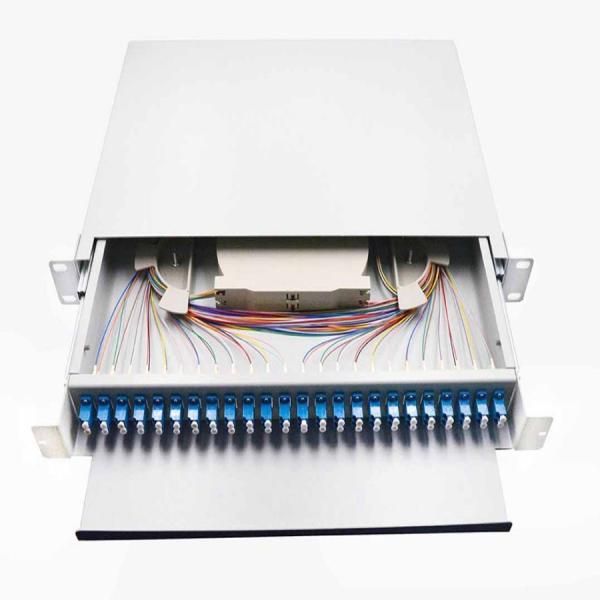 48 Port LC Fiber Patch Panel, 19 rack mount fiber optic lc patch panel,sliding
