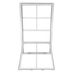 White UPVC Single Hung Vinyl Replacement Windows With Mosquito Net American