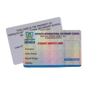Wholesale Customization PVC ID Card Plastic Identification Card Embossing / Foil Stamping from china suppliers