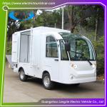 Two Seats Food Truck Electric Luggage Cart Enclosed Cargo Box 900kg Payload For