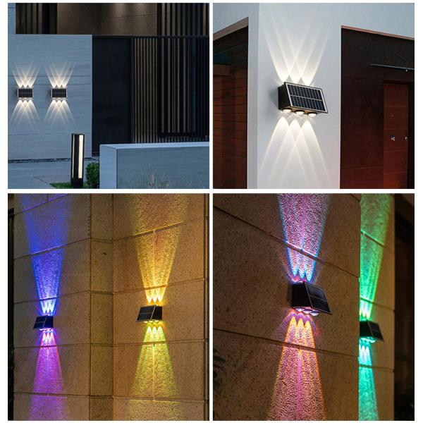 Modern Solar Wall Light for Waterproof Garden Decoration Home Night Light LED Outdoor