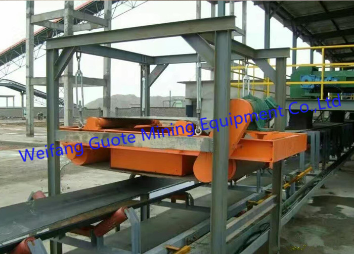 RCYD-5 Self Cleaning Permanent Overband Magnetic Separator for Thick Materials 150mm