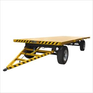 Wholesale Farm Truck Platform Flatbed Drawbar Full Trailer With Ladder from china suppliers
