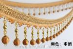 Handmade fashionable chain beads lace tassels fringes for curtain/sofa/pillow