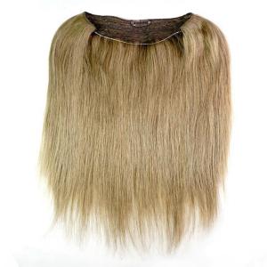 Wholesale 18&quot; 20&quot; 22&quot; 24&quot; Qingdao Factory Light Color Halo Flip In Hair Extension With Fish Line Human Hair from china suppliers