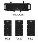 P3.9 Rental LED Display 100000 Hours Life Span Outdoor / Indoor For Event