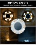 Constantly Bright Solar Deck Lights Silicon 600MAH Outdoor For Highway