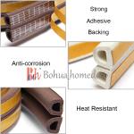 Multifunction EPDM Rubber Seals Self Adhesive Foam Weatherstrips Draught
