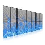 P5.2-10.4 Outdoor Transparent LED Display 1000×500mm 5000nits Front Service