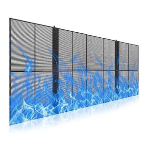 Wholesale P5.2-10.4 Outdoor Transparent LED Display 5000nits 75% Transparency 1000×500mm from china suppliers