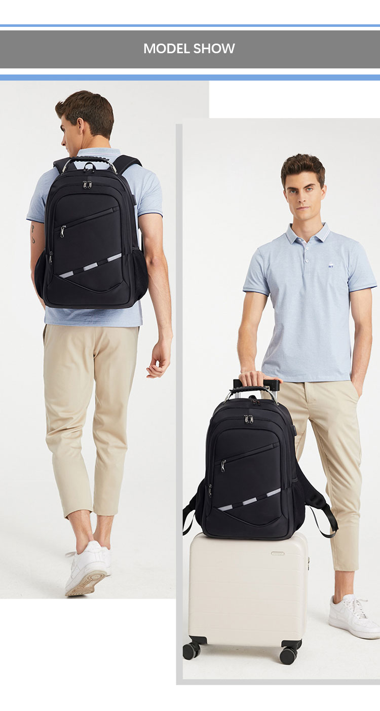 Custom Computer Backpack For Business Travel , Anti Theft Smart Backpack With USB