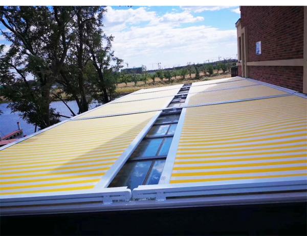 Modern Remote Control Skylight Awning Conservatory Canopy Motorised Retractable Roof