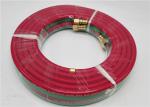 Grade R Red & Green 1/4'' x 25ft Rubber Twin Hose for Oxygen - Acetylene