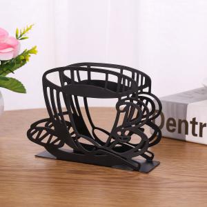 Wholesale Coffee Cup Shape Metal Napkin Holder Modern Decorative Storage Rust Resistant from china suppliers