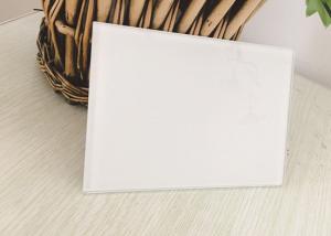 Wholesale Various Sizes Wardrobe Mirror Glass , Easy Cleaning White Back Painted Glass from china suppliers