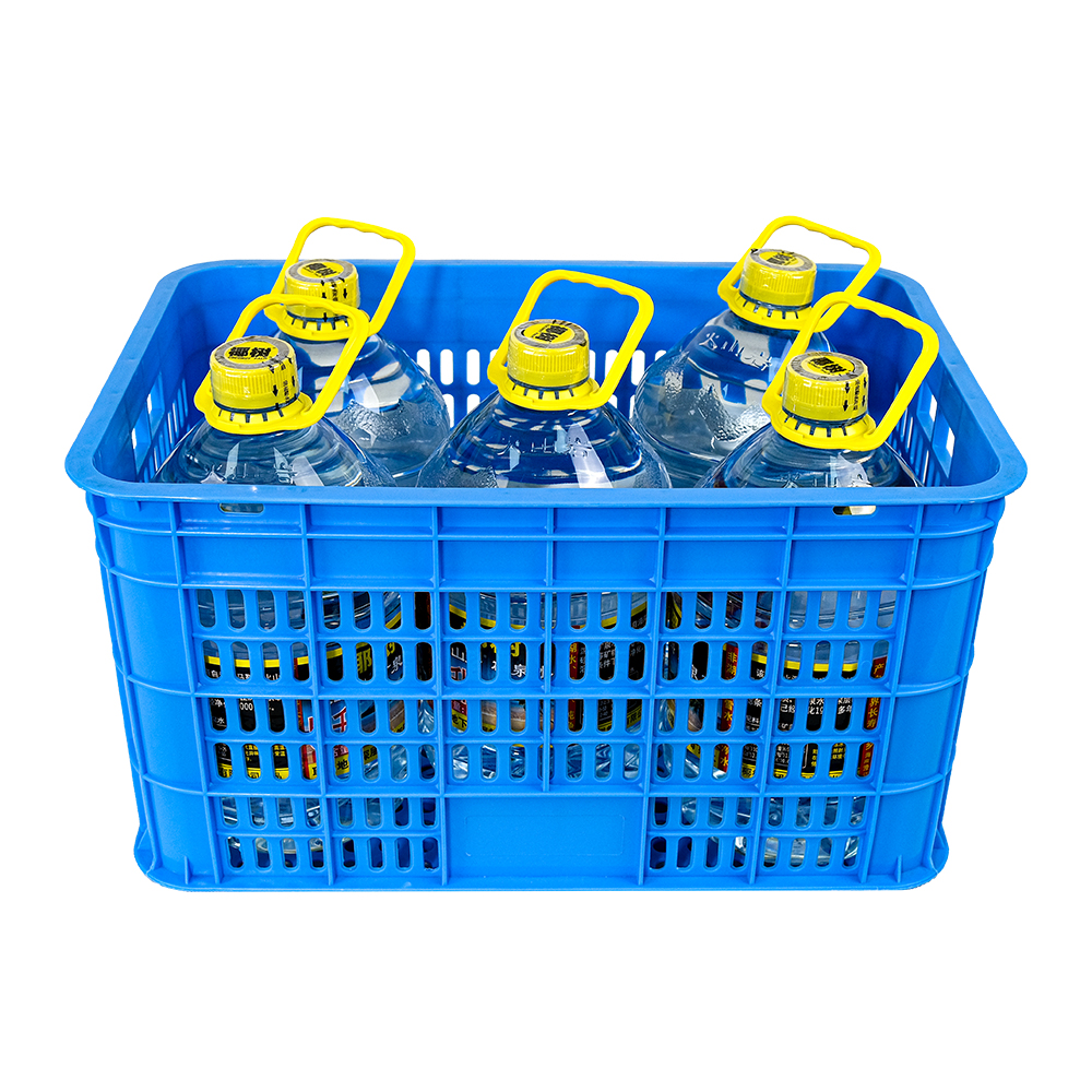 Supermarket Stackable Plastic Crate with Vented Design Customized Color and NO Foldable