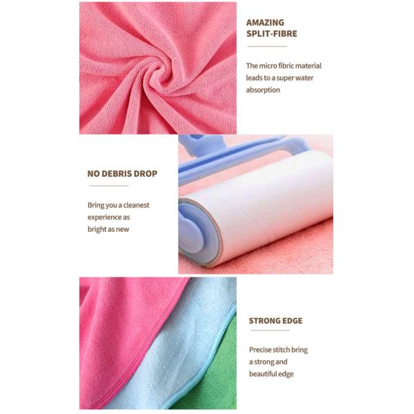 Colorfast Microsoft Fiber Cloth Polishing Microfiber Drying Cloth for car