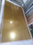 1/8 Inch Gold Glitter Acrylic PMMA Sheet 3mm Thin Clear Perspex Sheet