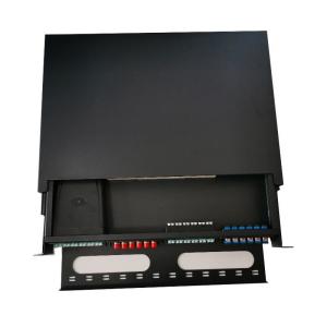 Wholesale 1U MTP MPO Fiber Patch Panel 19 Inch Frame Rack Cabinet 96 Cores Splicing from china suppliers