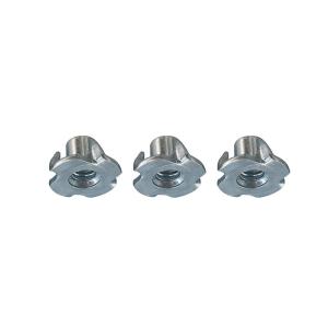 Wholesale ZP YZ Black / Gray Phosphated Plated Steel T Nuts With 4 Prongs from china suppliers