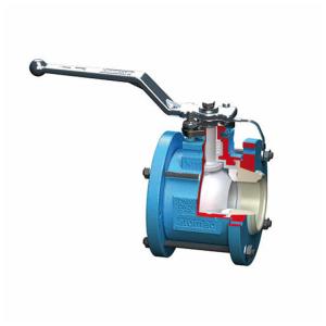 Wholesale High Precision Stainless Steel Valves Lined Ball Valve Blue Color AKH7-KP from china suppliers