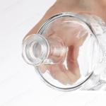 Transparent Or Frosted Healthy Lead Free Glass Customized Cylinder Wine Glass