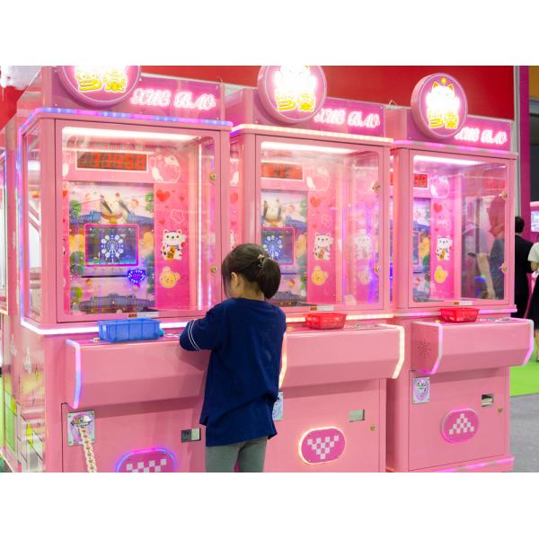 LCD Screen Pink Pinball Game Machine 110V / 220V / 230V Voltage Metal Material